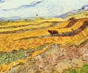 Vincent Van Gogh Enclosed Field With Ploughman painting